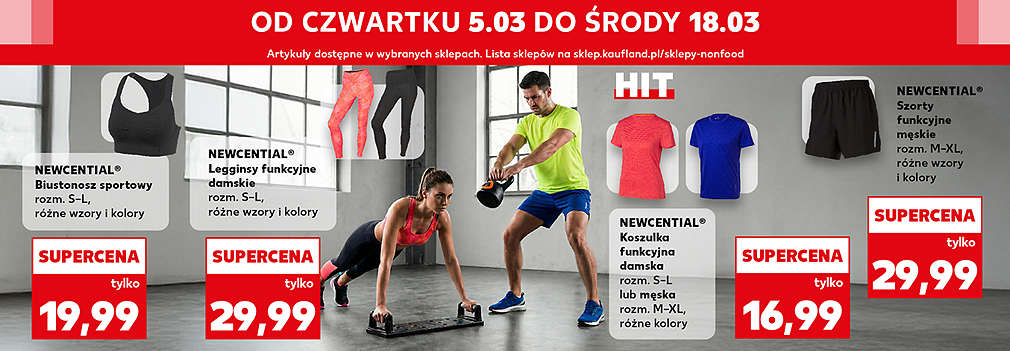 stroje sportowe i sprzęt