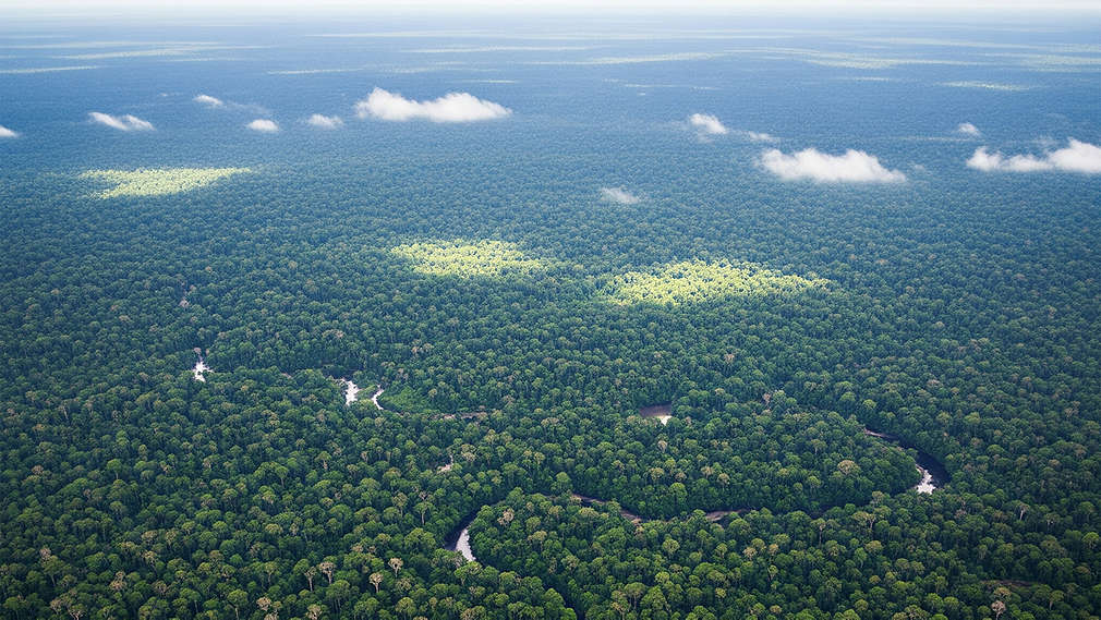 Untouched forest landscape with a river, symbolizing protection under the EU Deforestation Regulation.