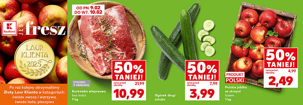 karkówka, ogórki , jabłka