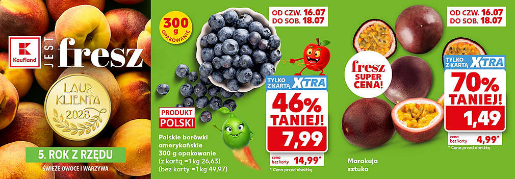 Borówki i marakuja
