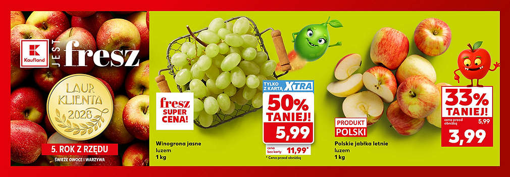 winogrona i jabłka