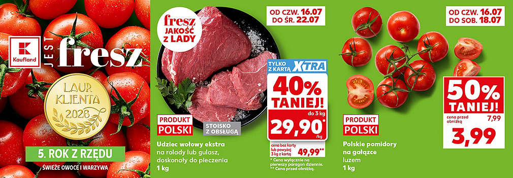 karkówka i pomidory na gałązce