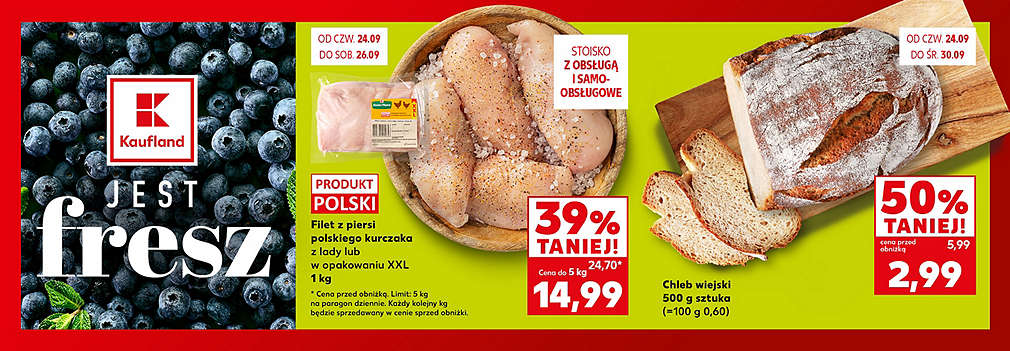 piersi z kurczaka i chleb