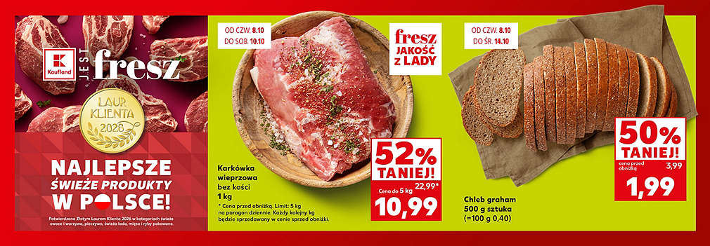 karkówka i chleb graham