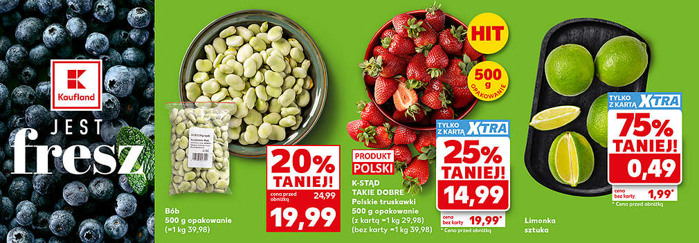 bób, truskawki i limonka