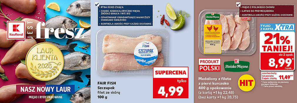medialony z indyka i ryba
