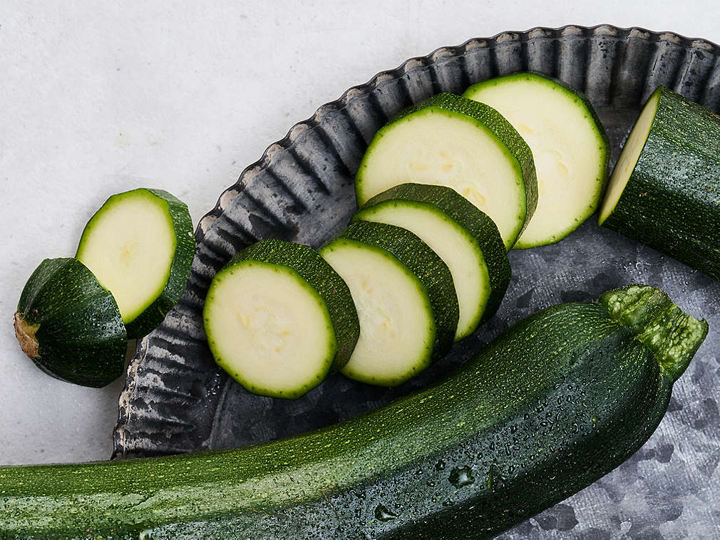 Свежий цукини, подробный вид