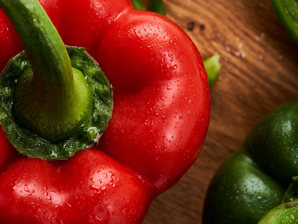 Свежая паприка, подробный вид