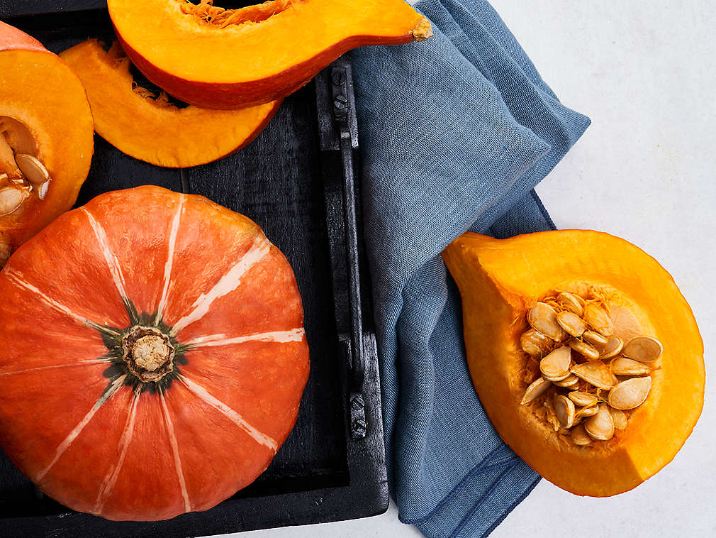 Свежая тыква, подробный вид