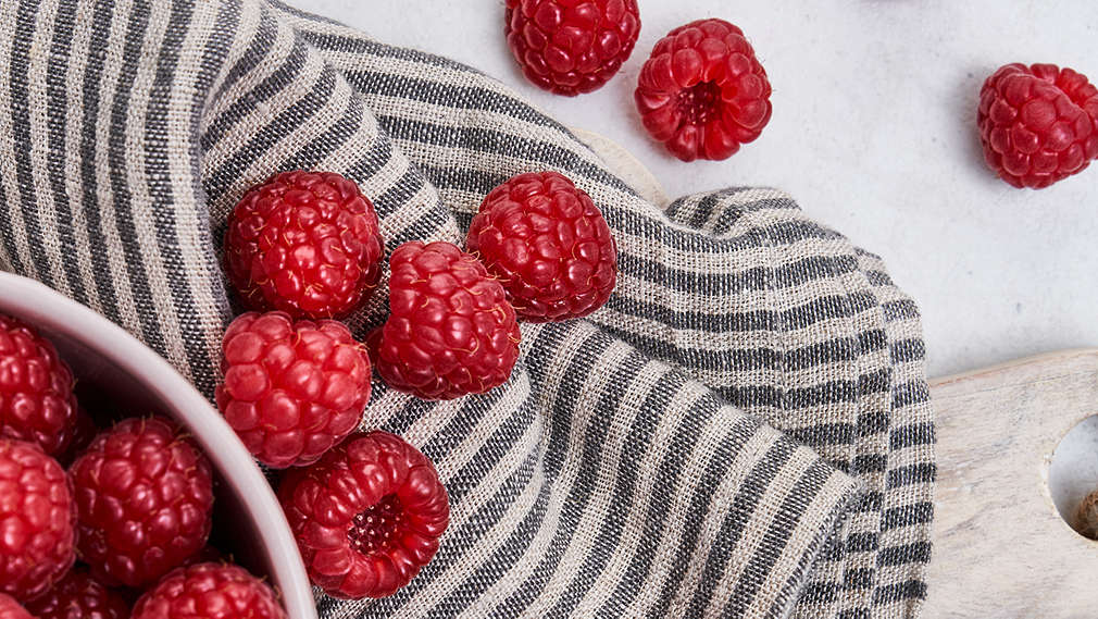 Abbildung von Himbeeren