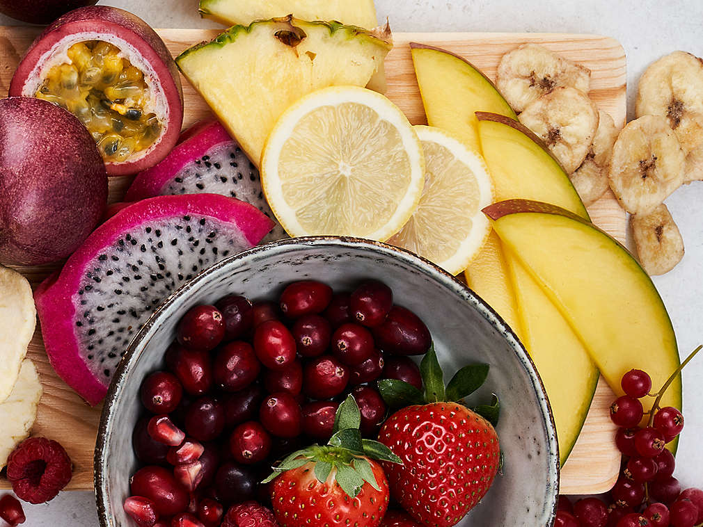 Подробный вид, свежие фрукты