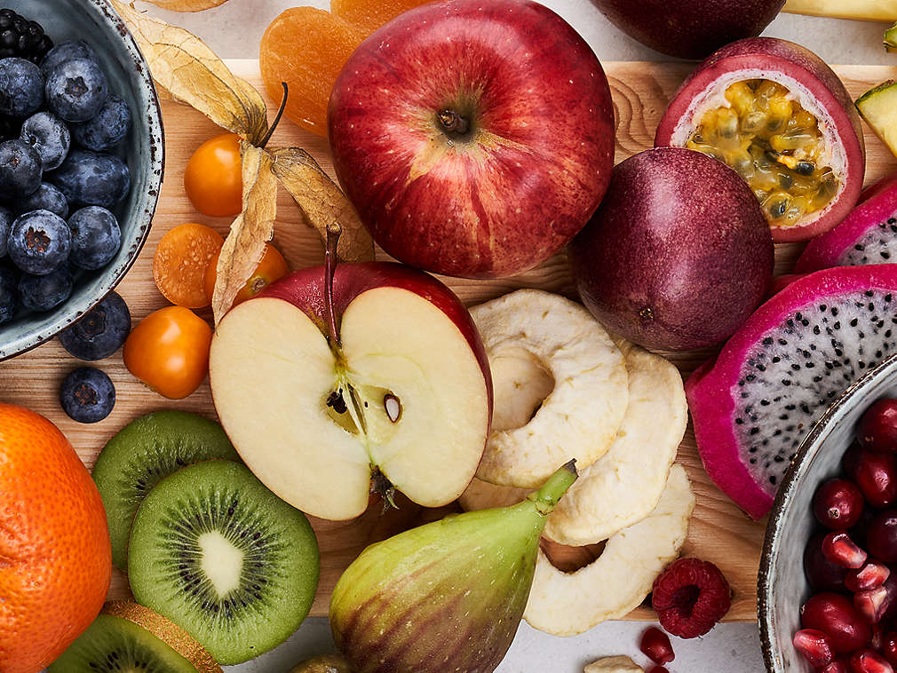 Подробный вид, свежие фрукты