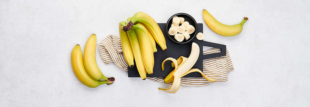 Abbildung frischer Bananen