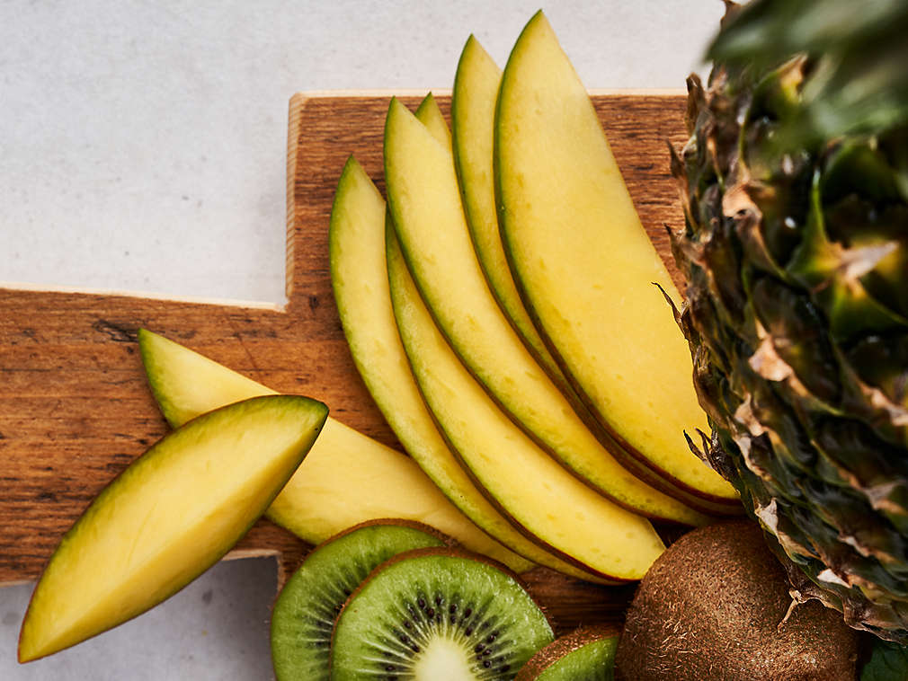 Świeże owoce egzotyczne w widoku szczegółowym