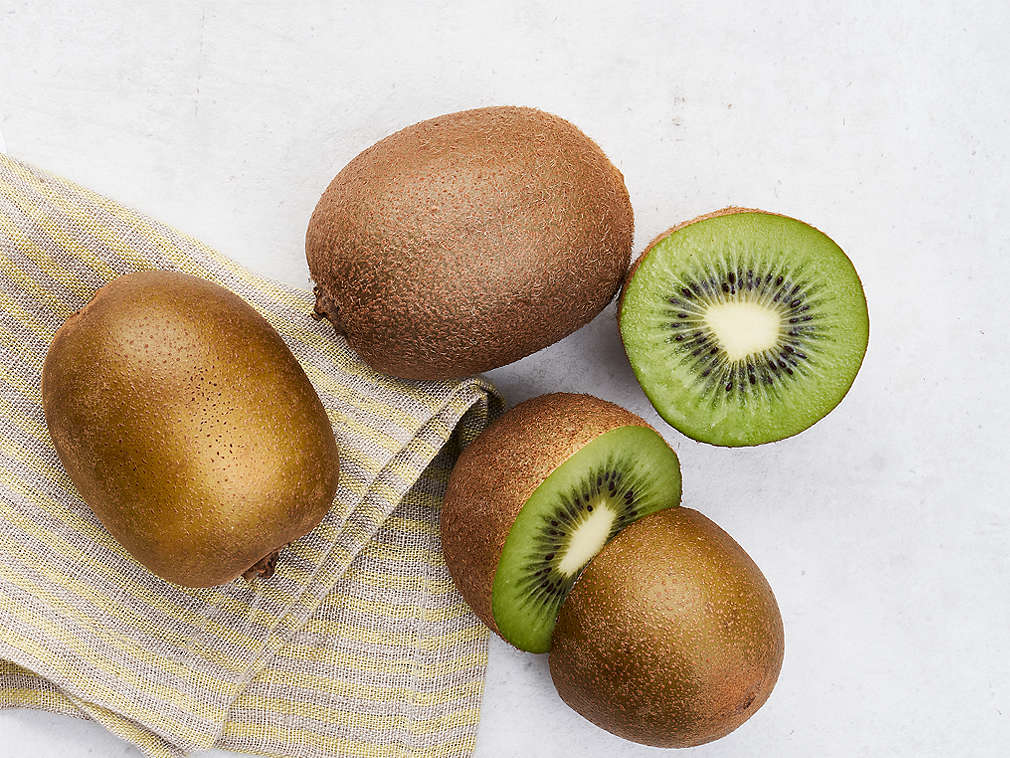 Frische Kiwi in der Detailansicht