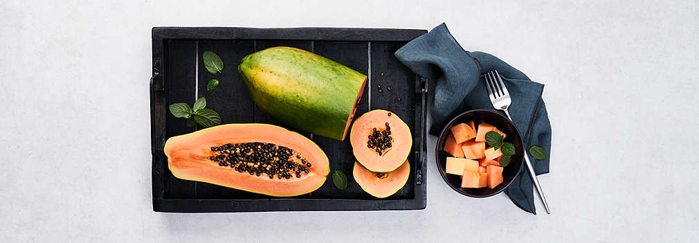 Abbildung frischer Papaya