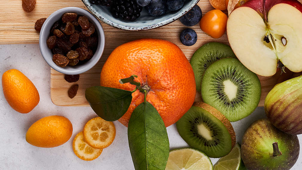 Abbildung verschiedener Obstsorten 