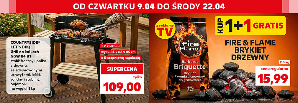 grill oraz brykiet drzewny