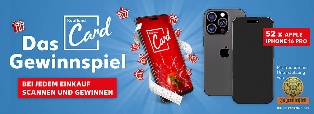Das Kaufland Card Gewinnspiel – bei jedem Einkauf scannen; richtig gewinnen!; Beispielhafte Abbildung des Gewinns