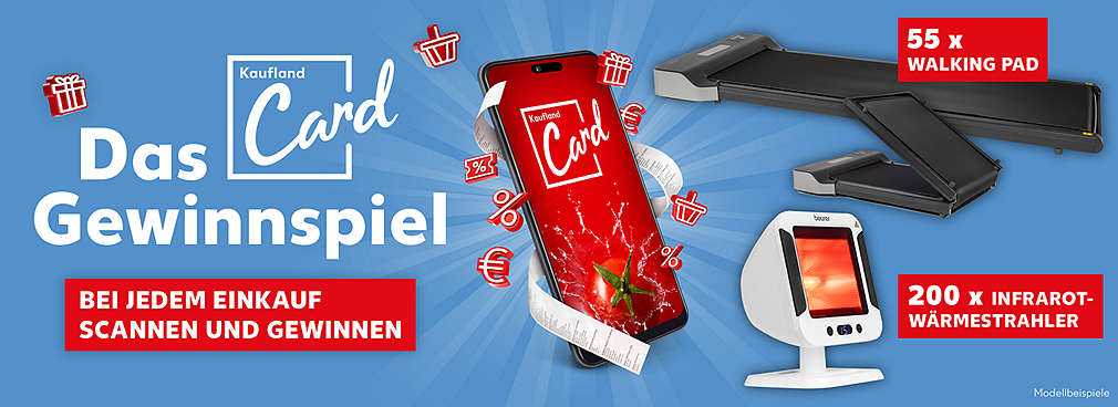 Das Kaufland Card Gewinnspiel – bei jedem Einkauf scannen; richtig gewinnen!; Beispielhafte Abbildung des Gewinns