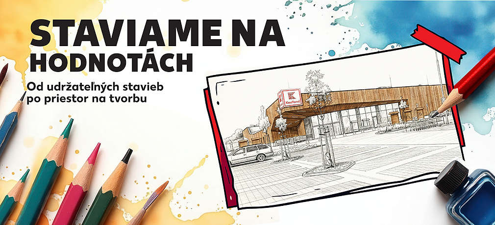 Vizuál, na ktorom je znázornená vyfarbený nákres našej ekologickej predajne