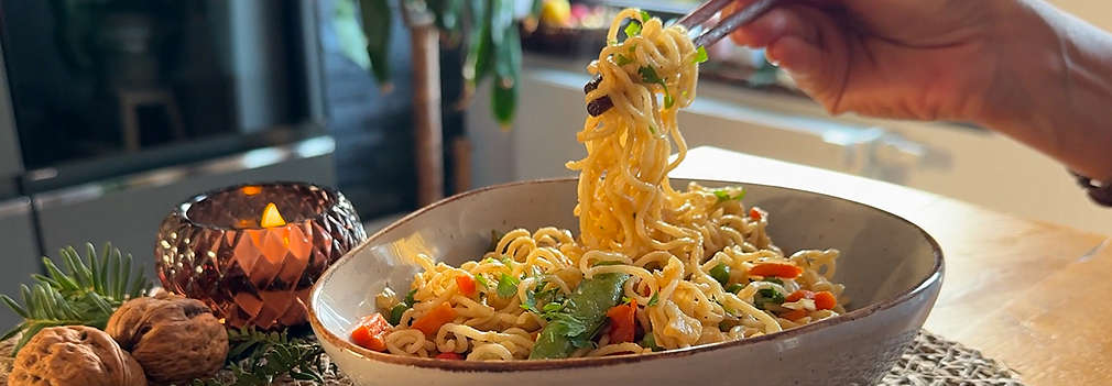 Nudelgericht mit Gemüse