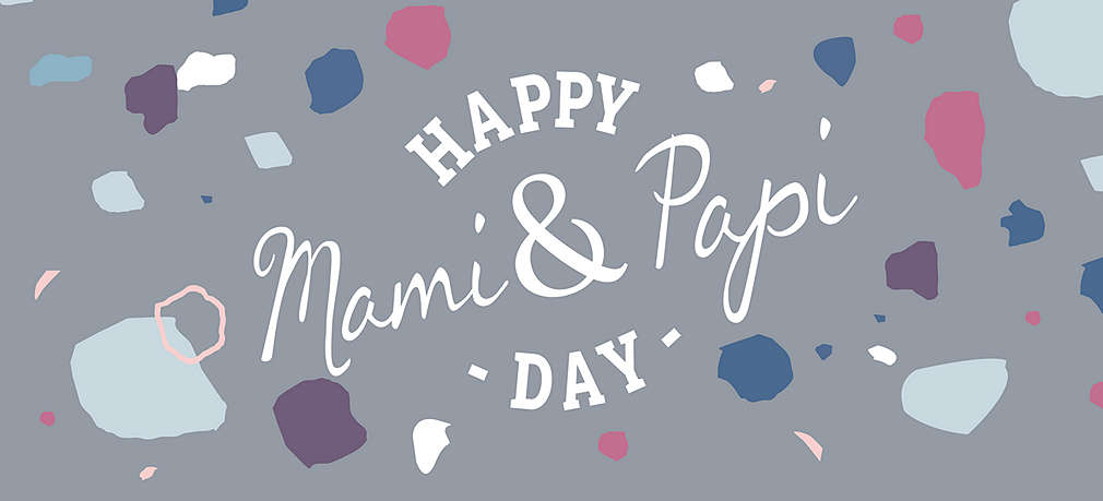 Schriftzug "Happy Mami und Papi Day"