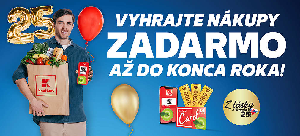 Vyhrajte nákupy zadarmo až do konca roka