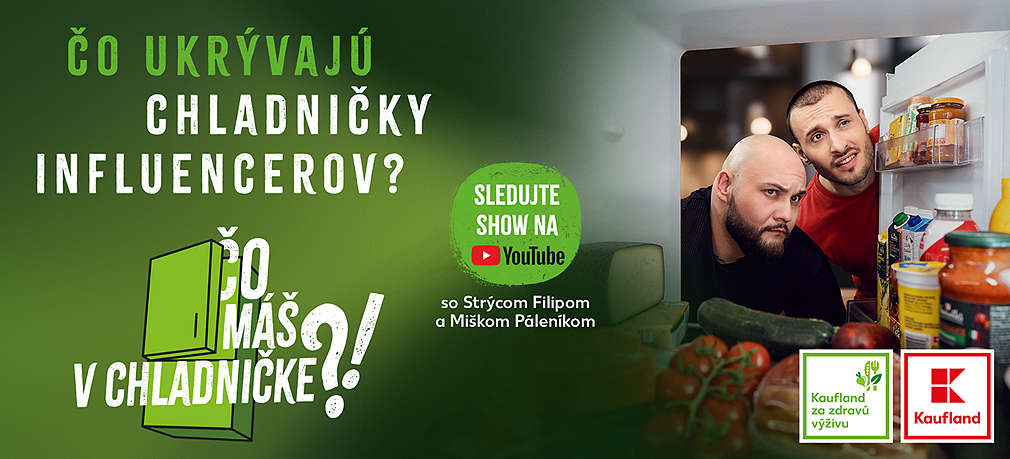 Dvojica moderátorov, výživový poradca Michal Páleník a neprehliadnuteľný gurmán Strýco Filip pozerajú do chladničky
