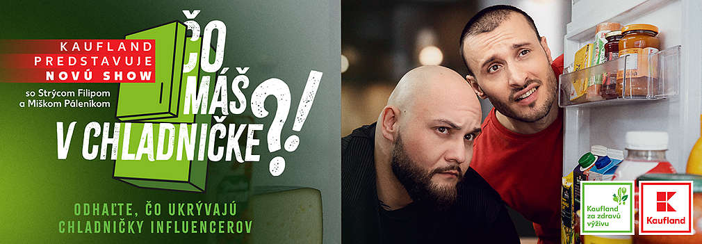 Dvojica moderátorov, výživový poradca Michal Páleník a neprehliadnuteľný gurmán Strýco Filip pozerajú do chladničky