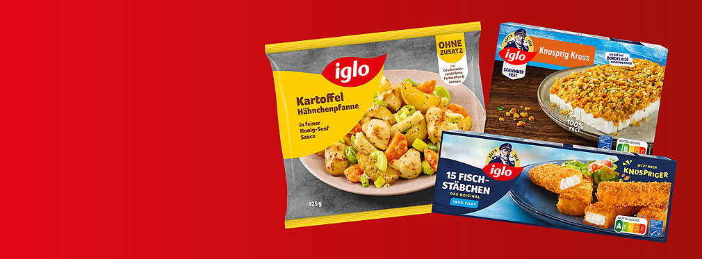 Verschiedene Artikel von IGLO