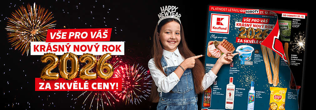 Akční leták Kaufland s tématem "Dokonalé Vánoce za skvělé ceny"