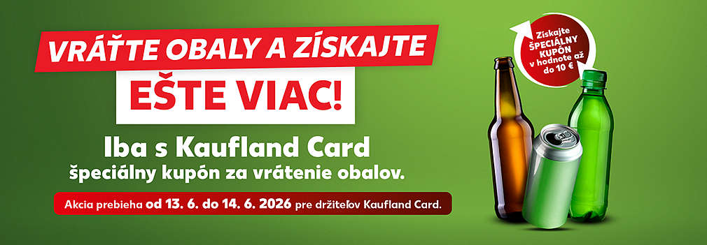 Vráťte obaly a získajte ešte viac!