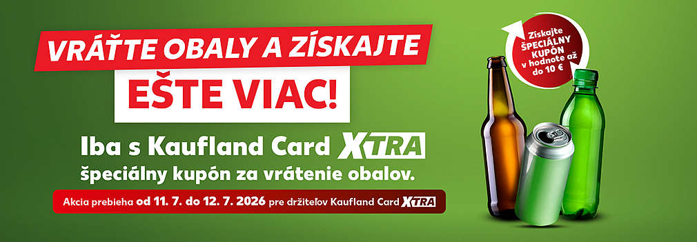 Vráťte obaly a získajte ešte viac!