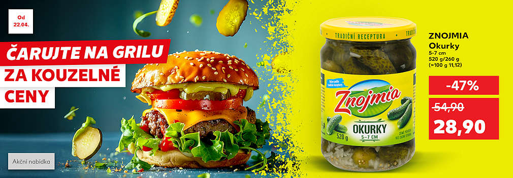 Čarujte na grilu za kouzelné ceny: Znojmia okurky - akční nabídka