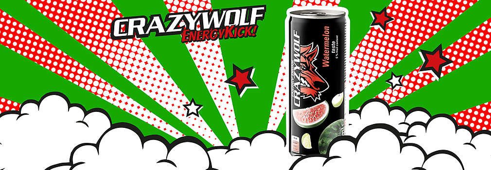 Abbildung einer Dose Crazy Wolf "Wassermelone"