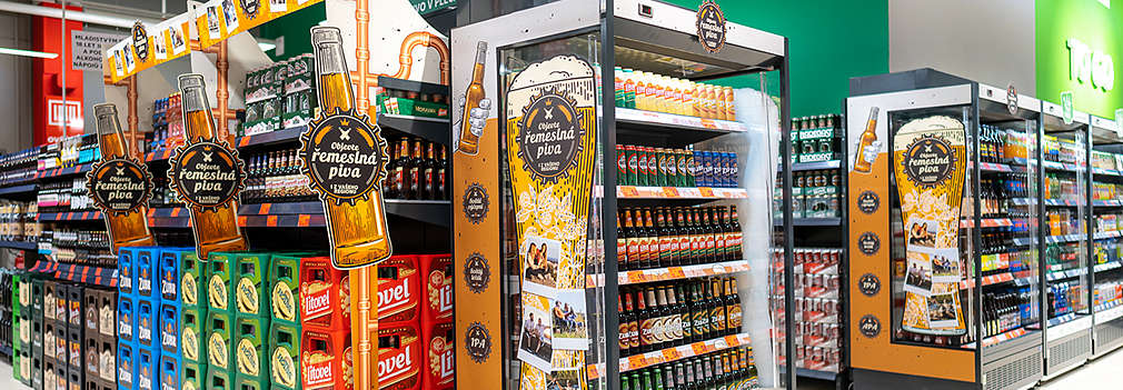 piva, nápoje, prodejna