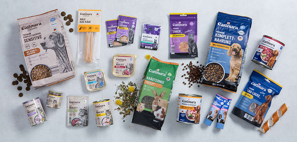 Produktcollage aus Produkten von K-CARINURA und K-CARINURA NATURALS