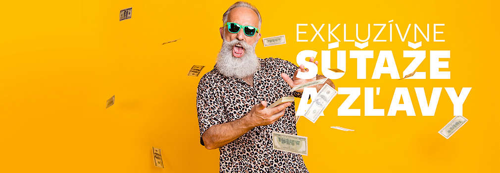 Muž rozhadzuje peniaze z výhry okolo seba