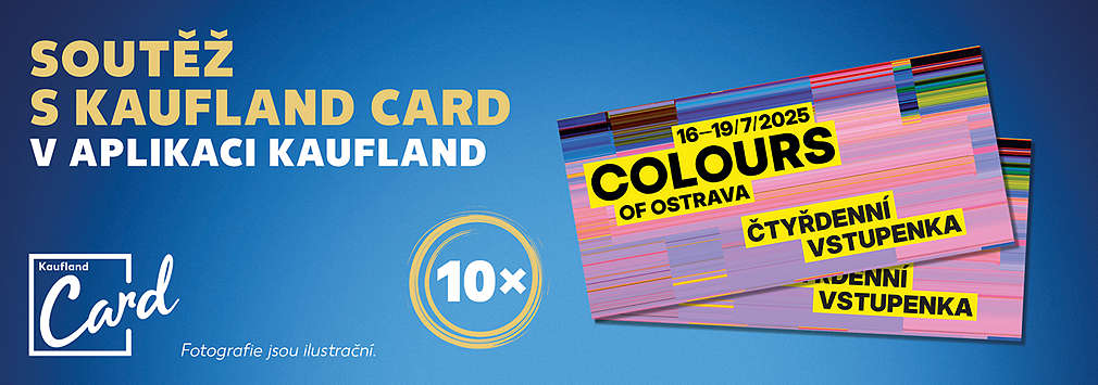 Soutěž o lístky na Colours of Ostrava v aplikaci Kaufland