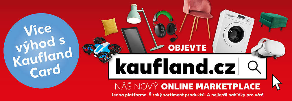 Online marketplace, pračka, lampa, sluchátka, tablet, polštář a další věci do domácnosti.