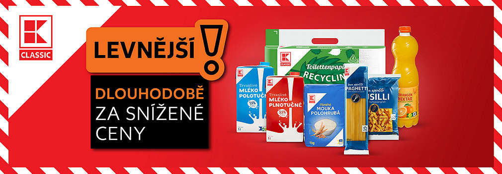 Levnější produkty, dlouhodobě za snížené ceny