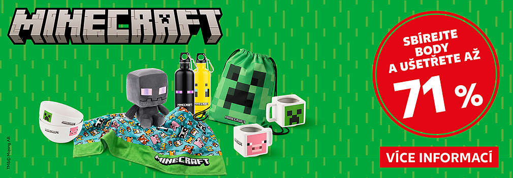 Věrnostní program Minecraft - sbírejte body a ušetřete až 71 %