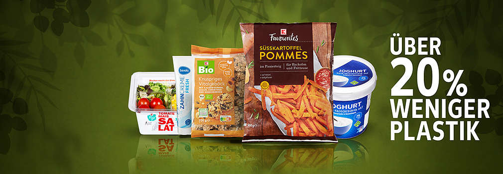 Produkte mit plastikreduzierten Verpackungen