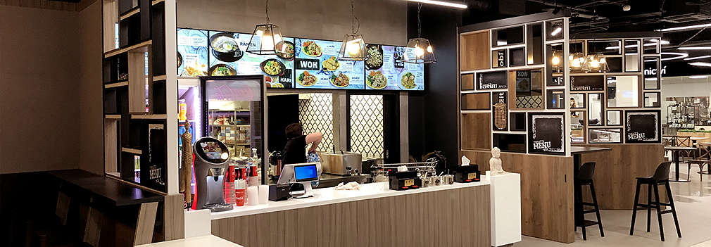 Thajská restaurace v prostorách prodejny Kaufland