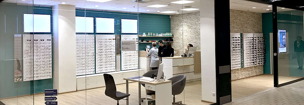Prodejna brýlí v prostorách prodejny Kaufland