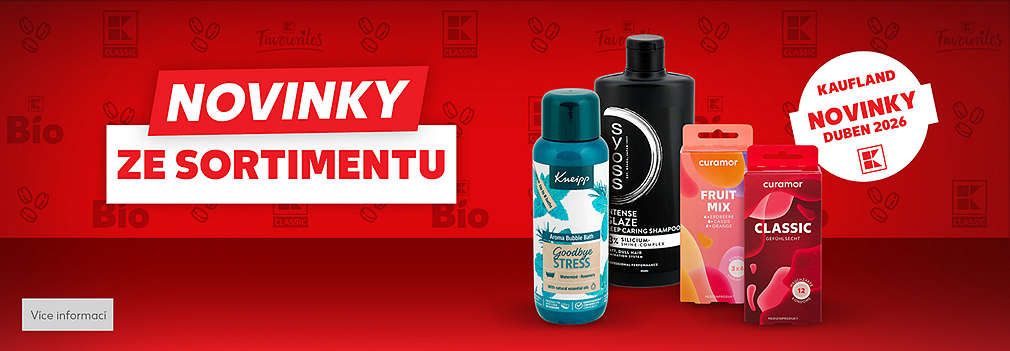 Novinky v sortimentu duben 2026 Kaufland
