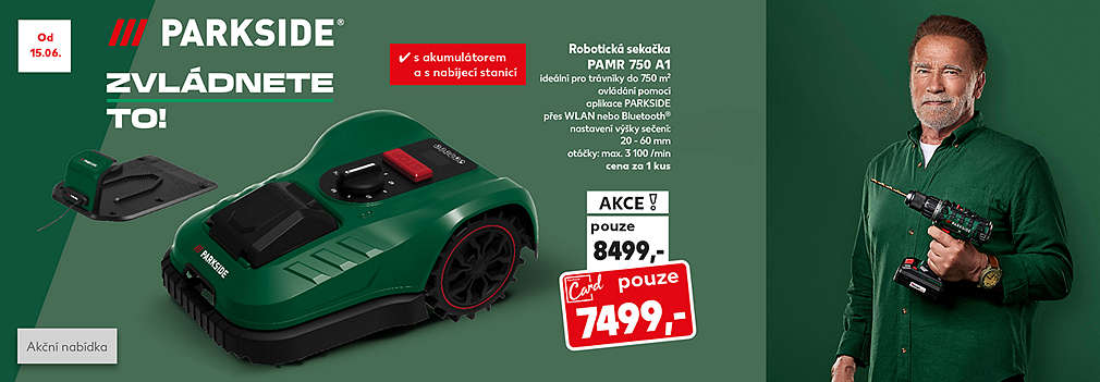 Robotická sekačka Parkside