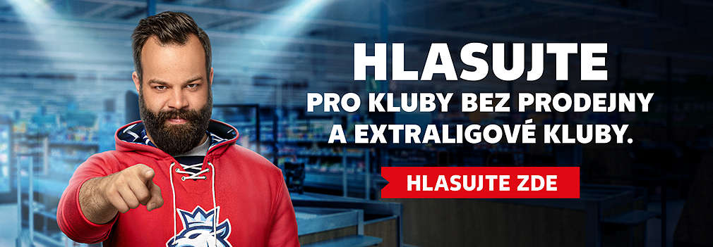 Radko Gudas a text: Hlasujte pro kluby bez prodejny a extraligové kluby