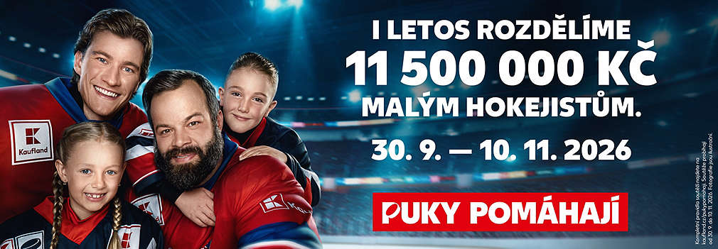 Puky pomáhají: I letos rozdělíme 11 500 000 Kč malým hokejistům.